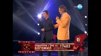 Богомил и Орлин Горанов Финал Х - фактор 11.12.2011г