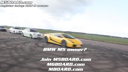 Porsche 911 Pdk Carrera 2s vs Bmw M5 Touring Supersprint M5board.com 