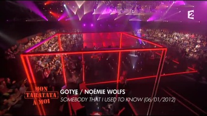 Gotye ft. Noemie Wolfs - Somebody That I Used To Know ( Taratata 2012-01-06 )