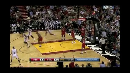 Philadelphia 76ers @ Miami Heat 99 - 111 [highlights] - 25.03.2011