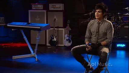 Adam Lambert ( A O L Music Sessions ) - Q & A ( H Q ) 