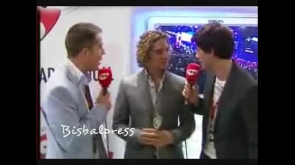 David Bisbal - la noche de cadena in backstage 