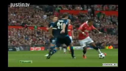 Манчестер Юнайтед--шалке. Финт Нани 04,05,2011