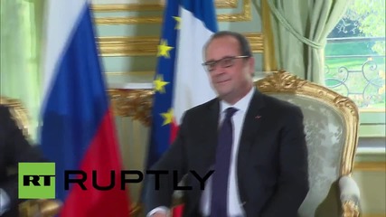 France: Putin meets with Hollande ahead of Normandy Format talks