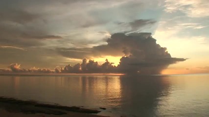 Красив Залез на остров Фиджи 