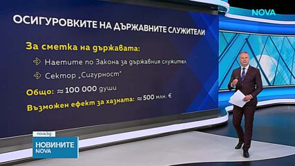 Колко ще се спести на бюджета, ако държавните служители започнат да плащат осигуровки