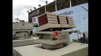 Turska Armia - Turkish towed multi - barrel rocket launcher 