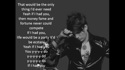 Adam Lambert - If I had you