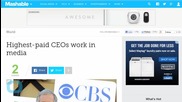 Highest-paid CEOs Work in Media