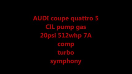 640hp Audi Quattro Turbo Street Monsta