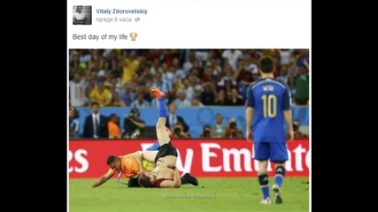 Vitaly Zdorovetskiy излезе на терена на финала м/у Германия и Аржентина