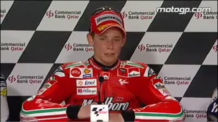 Stoner interview after the Qatar Gp 
