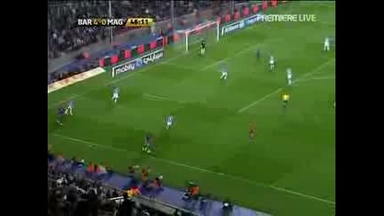 Fc Barcelona - Malaga Cf 6 - 0 Обзор на всички голове и интересни моменти 22/3/09 *hq*