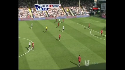 Fulham - West Bromich - Berbatov Goal !!!