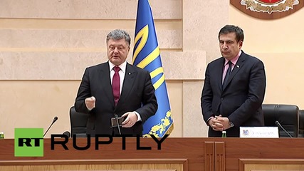 Ukraine: Poroshenko granted Saakashvili citizenship after "careful consideration"