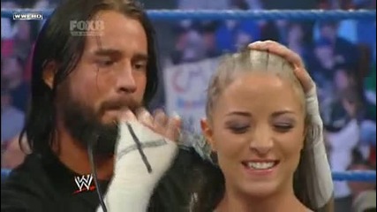 Cm Punk постригва жена. | Smackdown 20/1/10 | 