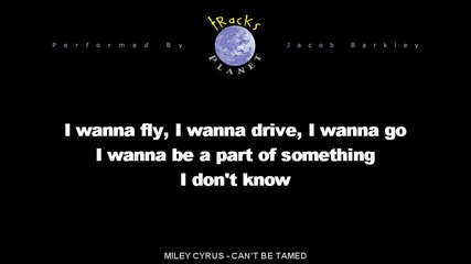 Miley Cyrus - Cant be tamed - official instrumental + text