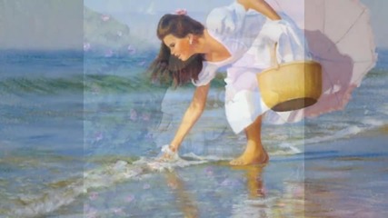 Romantic ... sea ... woman ... painting ...