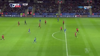 Лестър - Уест Бромич 2:1 /първо полувреме/