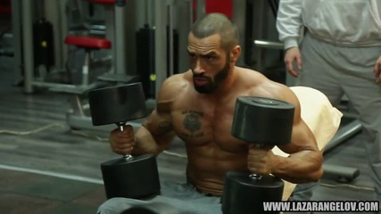 Българската машина - Лазар Ангелов избухна с нова тренировка за гърди и гръб 2014