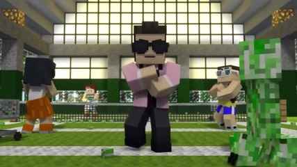 Minecraft Style gangnam Style Parody