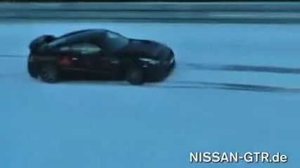 Nissan Gtr on snow