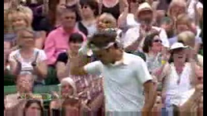Изумително отиграване на Роджър Федерер - Уимбълдън 2009