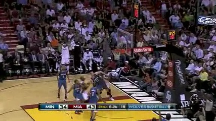 Minesota Timberwolves @ Miami Heat 97 - 129 [highlights] - 02.11.2010