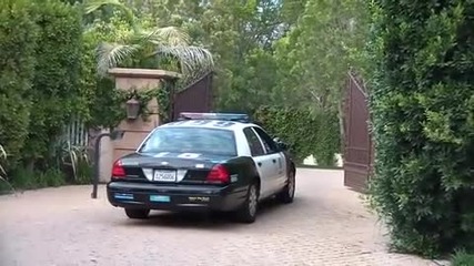 Police at the Miley Cyrus House 