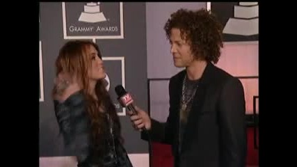 One more interview with Miley at Grammy 2010 