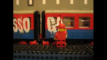 Лего - Човече Прави Графити На Влак! Part 2