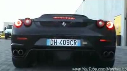 Ferrari F430 Spider Start and Accelerate
