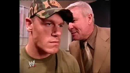 Wwe - John Cena Залепя Устата На Eric Bischoff Vbox7