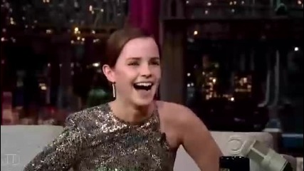 Интервю на Emma Watson при Дейвид Летерман-2011