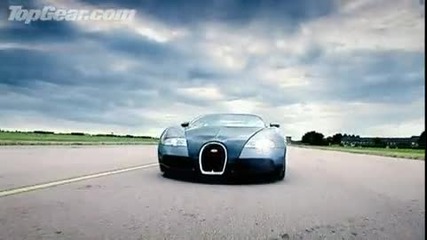 Bugatti Veyron vs Euro Fighter Typhoon(изтебител) Drag Race - Top Gear