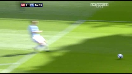 Manchester United - Manchester City 1:1 - Гола на Гарет Бари