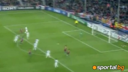 Гол на Меси в 19та минута Пп Барселона - Фк Копенхаген 1:0 20.10.2010 