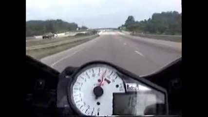 Motorcycle Blows Past Cop