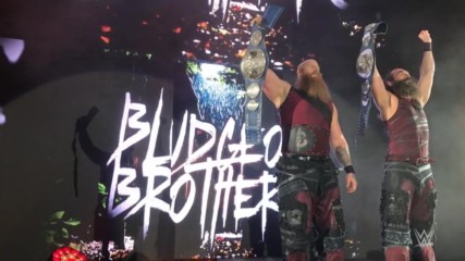 The Bludgeon Brothers stare down fans in Oberhausen