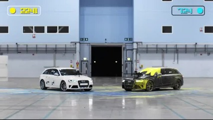 Пейнтбол дуел с двe чисто нови коли Audi Rs 4 Avants
