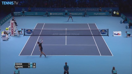 Barclays Atp World Tour Finals 2015 - Djokovic Rips a Hot Shot