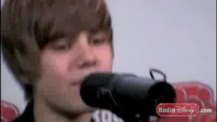 Justin Bieber Sings Baby Acoustic on Radio Disney Total Access 