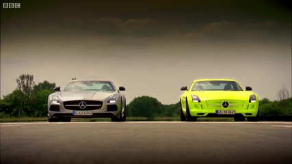 Petrol vs Electric - Mercedes Sls Amg Battle - Top Gear - Series 20 - Bbc