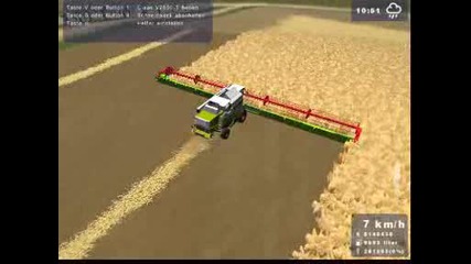 Landwirtschaft simulator 2009 Жънене и Прибиране на реколтата
