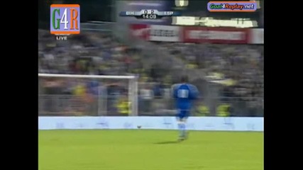 14.10.09 Босна и Херцеговина 0:2 Испания Силва Гол