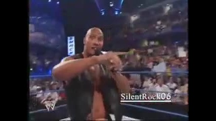 The Rock confronts the People before no way out 2003