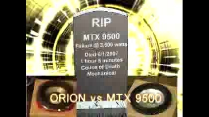 Orion Hcca Vs. Mtx 9500