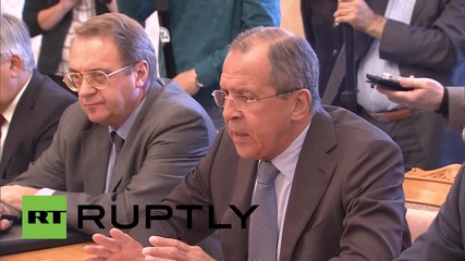 Russia: FM Lavrov touts Syrian opposition's role in peace talks