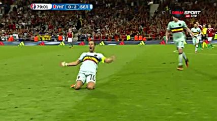 Капитанът Азар се разписа на UEFA EURO 2016