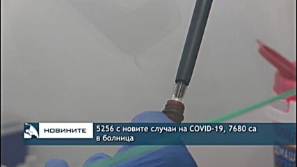 5256 с новите случаи на COVID-19, 7680 са в болница